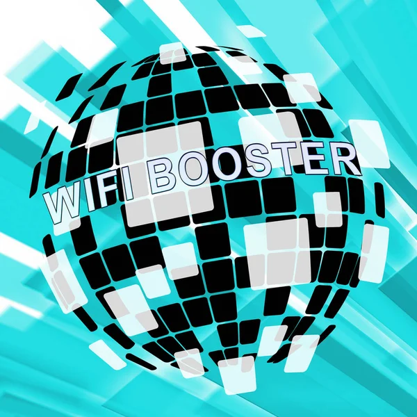 Wifi Booster Wireless Extension Repeater Illustration Means Hot Spot Extension — Stock Photo, Image