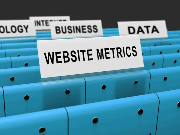 Webové Stránky Metriky Obchodní Web Analytics Vykreslování Ukazuje Analytické Prognózy — Stock fotografie