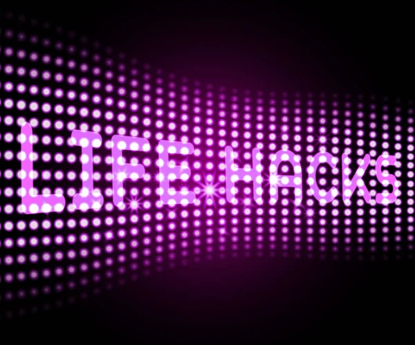 Élet Hack Okosabb Tippet Ábrán Titkos Trükk Termelékenység Problémák Megoldása — Stock Fotó