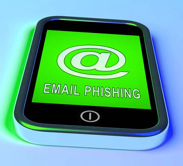 Phishing Mail Internet Threat Protection Rendering Shows Caution Email Phish — Stock Photo, Image