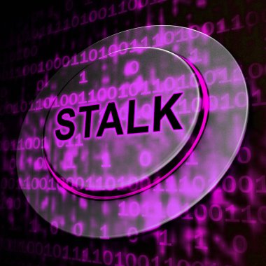 Online Stalker kötü yüzü olmayan zorba 3d render gösterir Cyberattack veya şüpheli bir casusluk yabancı tarafından Cyberbullying