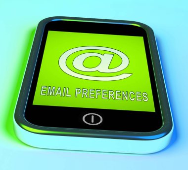 E-posta tercihleri posta kutusu profil ayarları 3d render gösterir almak veya elektronik posta engellemek için yapılandırma seçimi