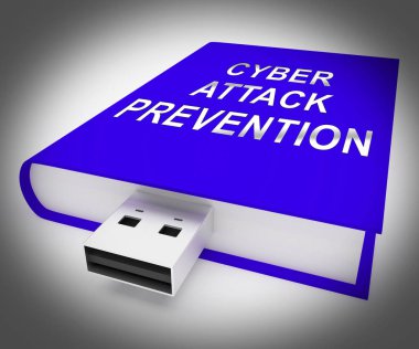 Cyber Attack Prevention Security Firewall 3d Rendering Shows Computer Breach Protection From Threats Or Virus clipart
