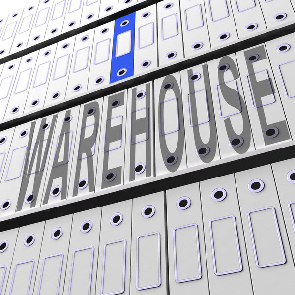 Data Warehousing Datacenter Resources Storage 3d Rendering Shows Repository Management And Storage Organization
