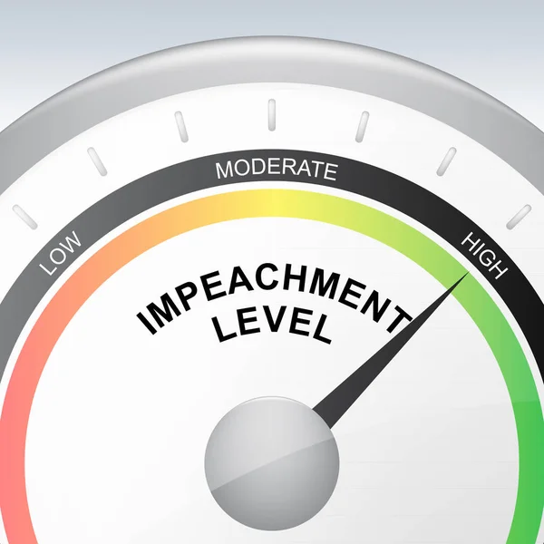 Impeachment Level High Impeach Corrupt President Politician Demonstration Government Legal — Stock Photo, Image