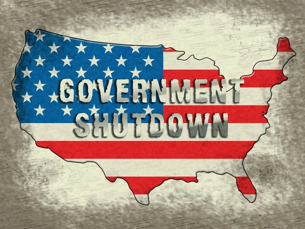 Government Shutdown Usa Bedeutet Dass Amerika Vom Senat Oder Präsidenten — Stockfoto