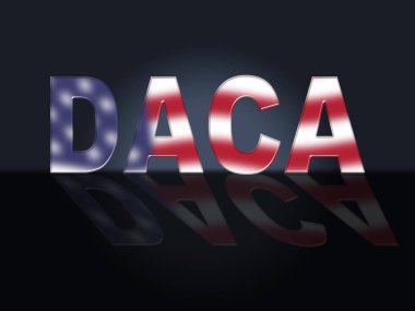 Göçmenlik Bürosu için Daca Çocuk Hayali Yasası. ABD 'deki Göçmen Çocuklar için Pasaport - 3D Görüntü