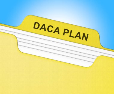 Göçmenlik Bürosu için Daca Çocuk Hayali Yasası. ABD 'deki Göçmen Çocuklar için Pasaport - 2D Görüntü