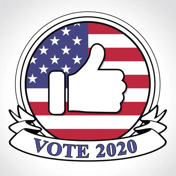 2020 Elections Usa Presidential Vote For Candidates. United States Political Referendum Campaign - 2d Illustration