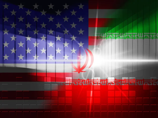 Іран Конфлікт Санкції Або Угода Торгові Справи Криза Або Напруга — стокове фото