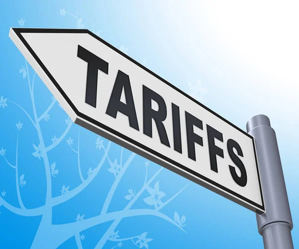 Trump Trade Tariffs China Tax Penalty Daně Obchodování Finanční Ekonomikou — Stock fotografie