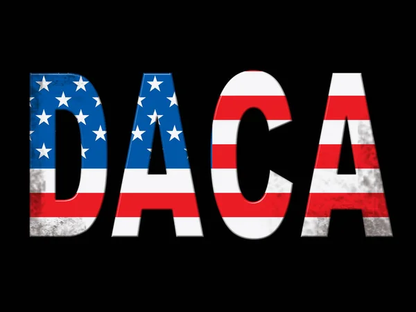 Daca Kids Dreamer Gesetzgebung Flagge Für Uns Einwanderung Pass Für — Stockfoto
