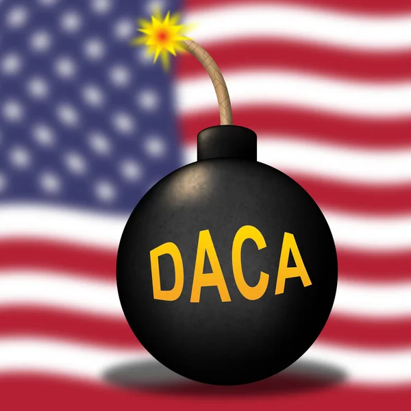 达卡儿童梦想家立法为我们移民 美国移民儿童护照 3D说明 — 图库照片