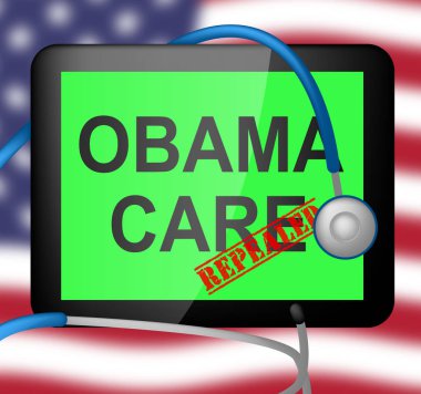 Obamacare, Amerikan Sağlık Hizmetleri Reformu 'nu yürürlükten kaldırır ya da yerine geçer. Usa Sağlık Hizmetleri Yasası - 3D İllüstrasyon
