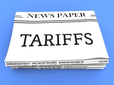 Vergi ve ceza olarak Çin 'deki gümrük vergilerini geçeceğiz. Usa Finans Ekonomi Ticareti Vergisi - 3d İllüstrasyon