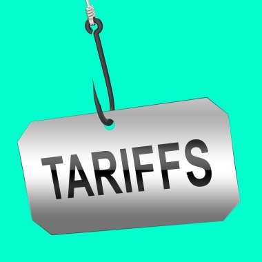 Çin 'deki gümrük vergilerini görev ve ceza olarak koz olarak kullanın. Usa Finans Ekonomi Ticareti Vergisi - 3d İllüstrasyon