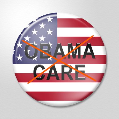Obamacare, Amerikan Sağlık Reformu 'nu iptal etti ya da yerine geçti. Usa Sağlık Hizmetleri Yasası - 3d İllüstrasyon