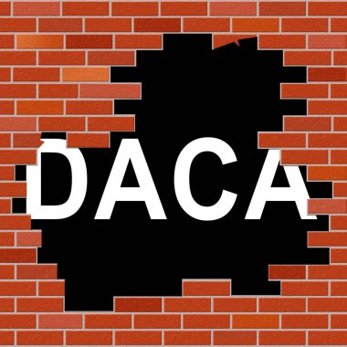 Göçmenlik Bürosu için Daca Çocuk Hayali Yasası. ABD 'deki Göçmen Çocuklar için Pasaport - 2D Görüntü