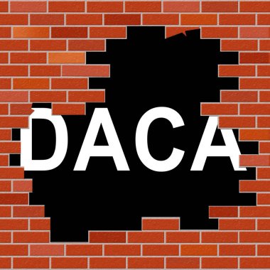 Daca Kids Dreamer Legislation For Us Immigration. Passport For Immigrant Children In The United States - 2d Illustration clipart