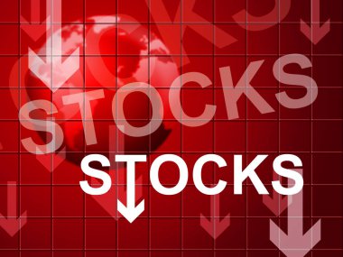 Trump Borsa Küresel Fon Büyümesi ve Finansal Yatırım. Ekonomik Piyasa ve Finans - 2D İllüstrasyon