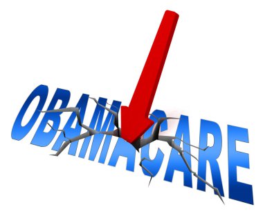 Obamacare, Sağlık Reformu 'nu iptal et ya da değiştir. Usa Sağlık Hizmetleri Yasası - 3D İllüstrasyon