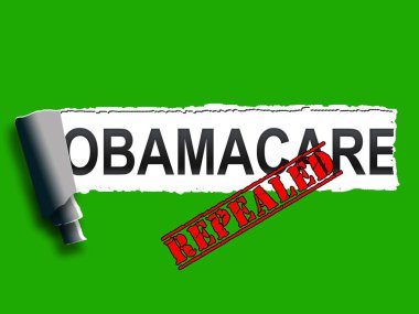 Obamacare, Amerikan Sağlık Reformu 'nu iptal etti ya da yerine geçti. Usa Sağlık Hizmetleri Yasası - 3d İllüstrasyon