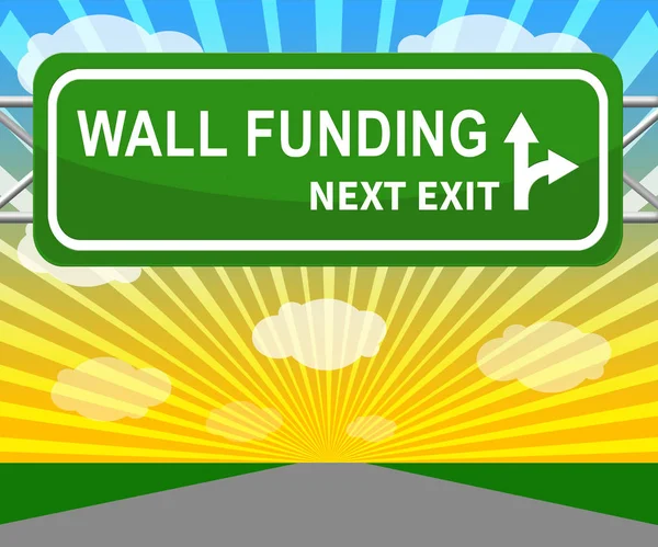 Trump Gofundme Political Fund Usa Mexico Wall Financing Giving Contributions — Stock Photo, Image