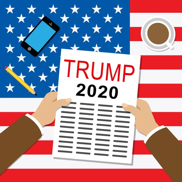 Trump 2020 Republican Candidate President Nomination United States Voting White — Stock Photo, Image