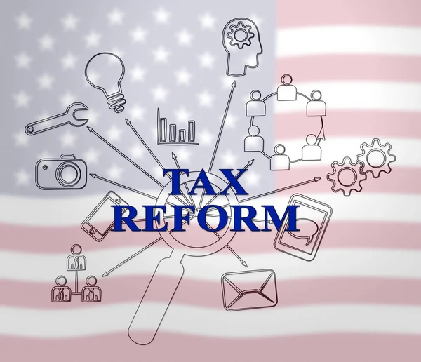 Trump Tax Reform Change Taxation System Amerika Gop Republikeinse Financiën — Stockfoto