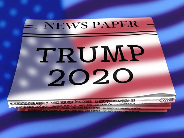 Trump 2020 Republican Candidate Presidential Nomination United States Voting White — Stock Photo, Image