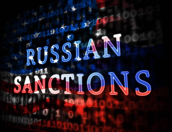 Rusya 'nın Rusya Federasyonu' na Bankacılık Ambargosu 'nu koz olarak kullanın. Putin Ticaret ve Banka Hesapları Kısıtlandı - 3D İllüstrasyon