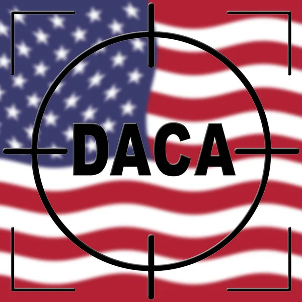 达卡儿童梦想家为我们移民的立法旗帜 美国移民儿童护照 2D说明 — 图库照片