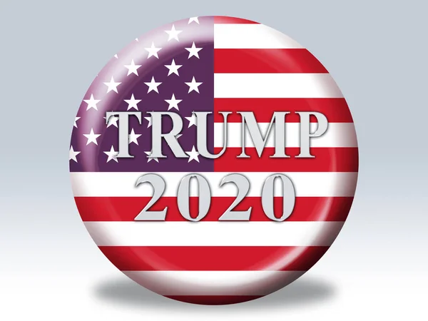 트럼프 2020 공화당 대통령 후보자로 미국의 백악관 재당선 Illustration — 스톡 사진