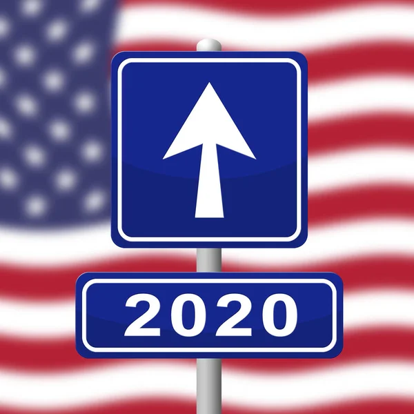 2020 Wahl Usa Präsidentschaftswahl Für Kandidaten Unterzeichnen Kampagne Zum Politischen — Stockfoto