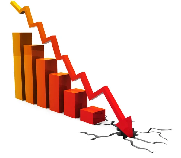 Trump Stock Market Global Funds Fail And Financial Investment. Economic Market And Finance - 3d Illustration