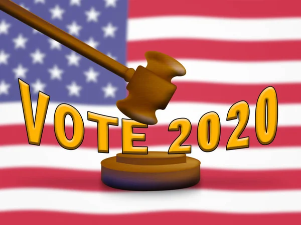 2020 Вибори Голосують Кандидатури Президента Уса Політична Кампанія Сша Illustration — стокове фото