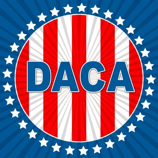 Daca Kids Dreamer Bandeira Legislação Para Nós Imigração Passaporte Para — Fotografia de Stock