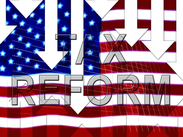 Vergi Sistemini Değiştirmek Için Amerika Daki Vergi Reformunu Yenmek Gop — Stok fotoğraf