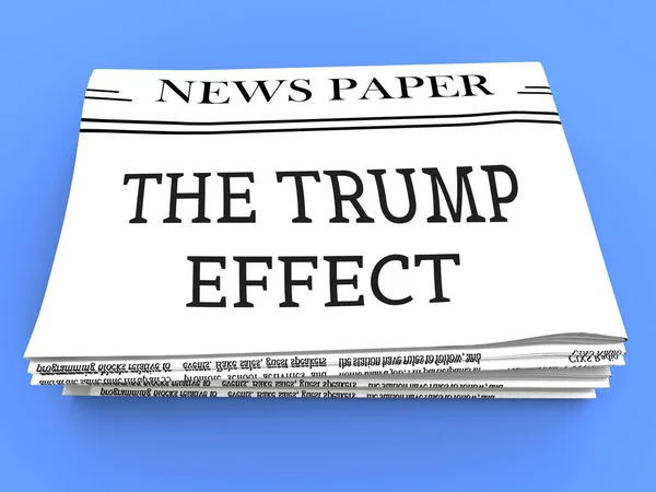 Trump Effect Oznacza Niepowodzenie Bałagan Katastrofa Wynik Końcowy Wnioski Błędów — Zdjęcie stockowe