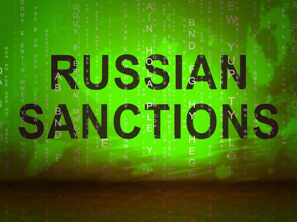 Trump Russia Sanctions Political Embargo Russian Federation Putin Trade Bank — Stock Photo, Image
