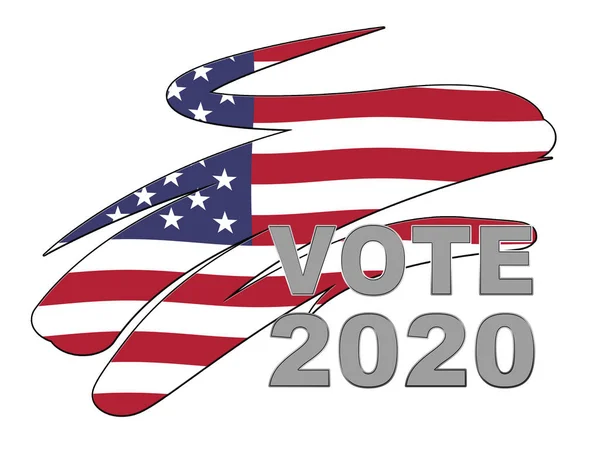 2020 Вибори Узу Президентські Голоси Кандидатів Політична Кампанія Сша Ілюстрація — стокове фото