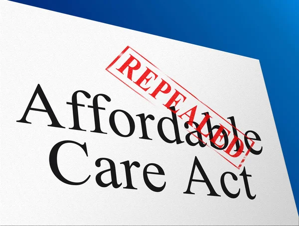 Repeal Replace Aca Affordable Care Act Health Care United States — Stock Photo, Image