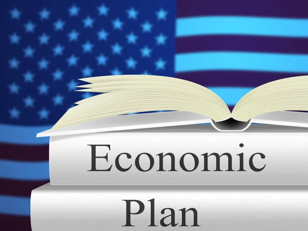 Trump Economics Plan Strategy Growth Stock Market Financial Income Recession — Stock Photo, Image