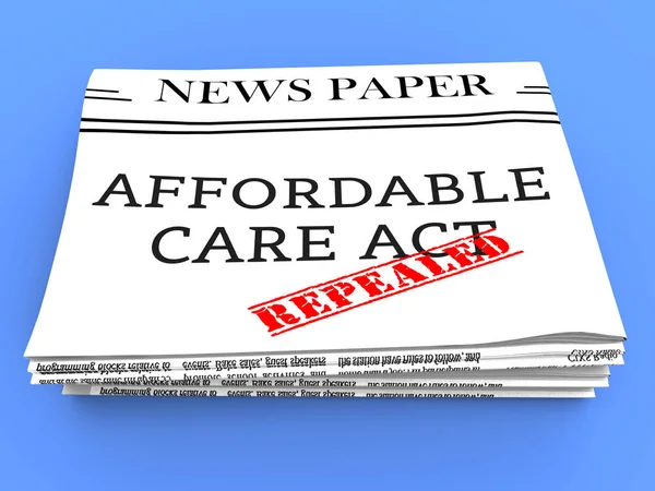 Intrekking Vervanging Van Aca Betaalbare Care Act Gezondheidszorg Verenigde Staten — Stockfoto