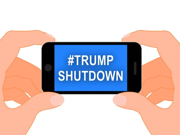 Washington Januari 2019 Trump Shutdown Mobiele Middelen Amerikaanse Regering Gesloten — Stockfoto