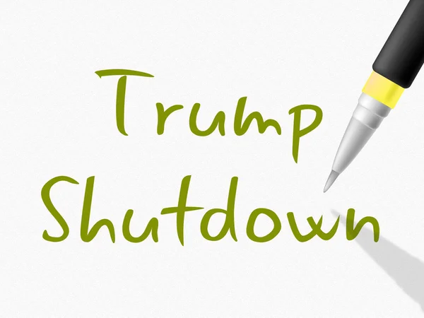 Washington Januari 2019 Trump Shutdown Opmerking Middelen Amerikaanse Regering Gesloten — Stockfoto
