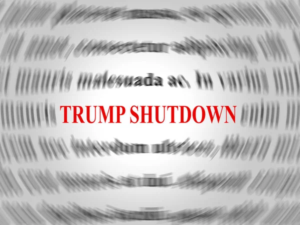 Washington Leden 2019 Trump Vypnutí Rozostření Znamená Americká Vláda Uzavřen — Stock fotografie