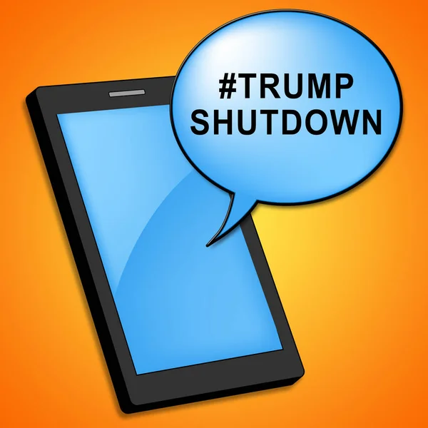 Washington Leden 2019 Trumf Vypnutí Telefonu Znamená Americká Vláda Uzavřena — Stock fotografie