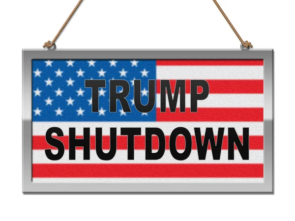Washington Januari 2019 Troef Shutdown Aankondiging Betekent Amerikaanse Regering Gesloten — Stockfoto