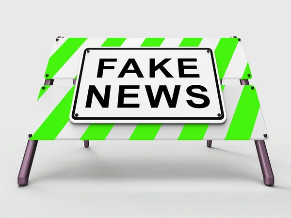 偽のニュース アイコン記号意味誤報や偽情報 オンラインのデマや誤解を招く情報 イラストレーション — ストック写真